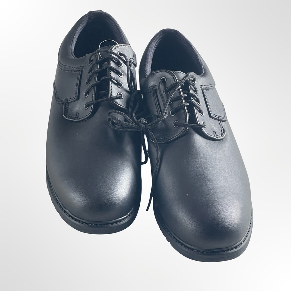 Galls Classic Black Lace-Up Leather Shoes in size 11